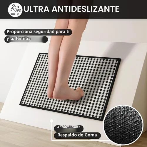 Vista 4 de YDKGL Alfombras de cocina antideslizantes y lavables, color negro, 17 x 30