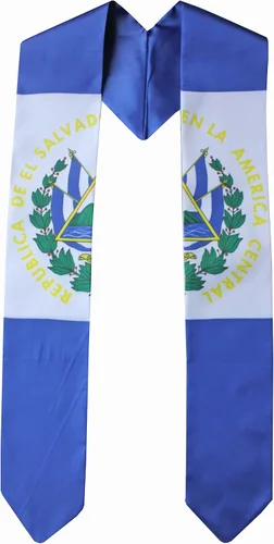 Vista 13 de Del Mex Bufanda de graduación con bandera de país y estola, orgullo de graduados Argentina