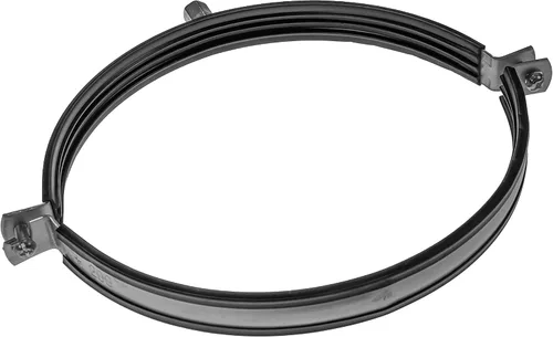 Vista 12 de Colgador de tubo galvanizado de 3 pulgadas con goma - Abrazadera de montaje de conducto - Soportes de tubo de PVC - Abrazaderas de tubo de metal