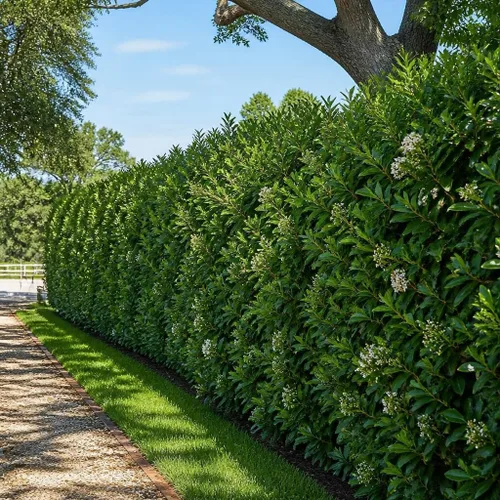 Vista 4 de Ligustrum Waxleaf Privet - 30 plantas vivas - Arbusto de seto de privacidad de hoja perenne