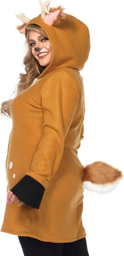 Vista 2 de Leg Avenue Womens Hooded Cozy Fawn Halloween Costume