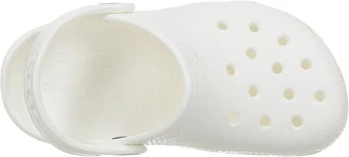 Vista 2 de Crocs Zuecos clásicos unisex para niños, blancos, 8 niños pequeños