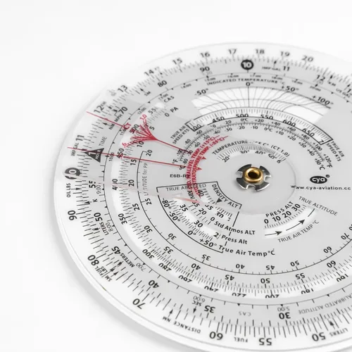 Vista 5 de CYA Computadora de vuelo micro circular E6B de 4" - Calculadora de aviación
