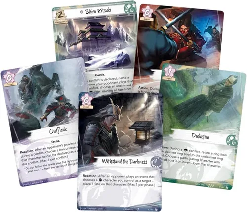 Vista 2 de Legend of The Five Rings: The Card Game A Champion's Foresight Dynasty Pack - Juego de estrategia táctica para niños y adultos, mayores de 14 años