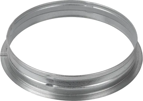 Vista 6 de Vent Systems Brida de conector de conducto de metal de 8 pulgadas - Acoplador macho de acero galvanizado - Ajuste redondo duradero para sellado
