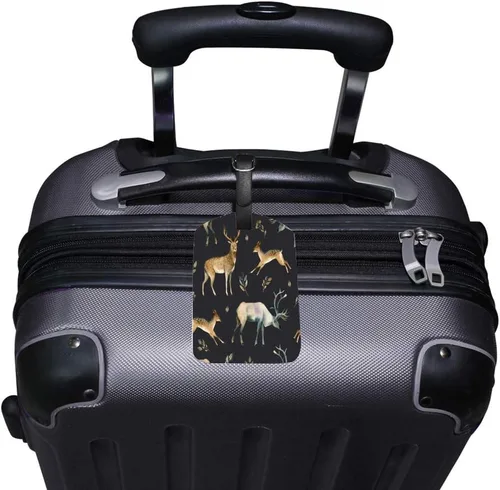 Vista 2 de Guitong Travel Equipaje Etiqueta Acuarela Tropical Animal Mochila Etiqueta Maleta Identificador de Viaje de Cuero Inteligente Viaje Negocio
