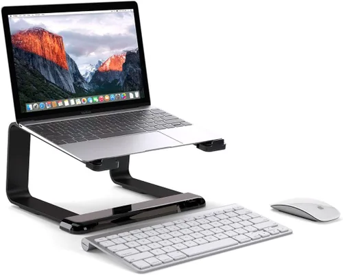 Vista 3 de Ascensor Soporte de sobremesa para laptops, Negro