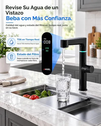 Vista 6 de ANGEL X4 Tankless Reverse Osmosis System, 1000 GPD Under Sink RO Filter