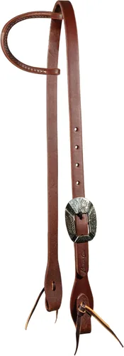 Vista 3 de Professional's Choice Ranch - Cabezales de oreja única de ¾ pulgadas Ajuste de hebilla única Aceite pesado con controles de corbata
