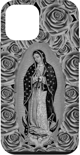 Vista 16 de Funda para iPhone 14 Pro Max Our Lady Virgen De Guadalupe Virgen María Floral