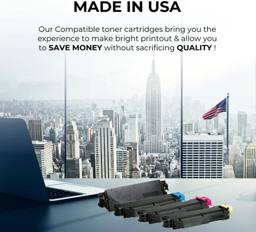 Vista 7 de Toner Pros (TM - Cartucho de tóner compatible con 408310, 408311, 408312, 408313 para impresora Ricoh P C600 (paquete de 4 colores) - Negro 18,000