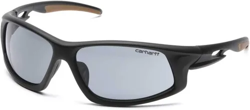 Vista 10 de Carhartt Ironside Safety Glasses, Retail Clamshell Packaging, Black/Tan Frame, Sandstone Bronze Anti-Fog Lens