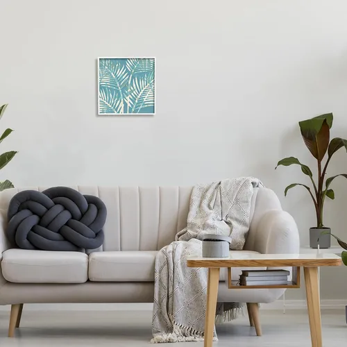 Vista 3 de Stupell Industries Arte Giclée enmarcado abstracto de hojas tropicales por Flora Kouta Enmarcado en blanco