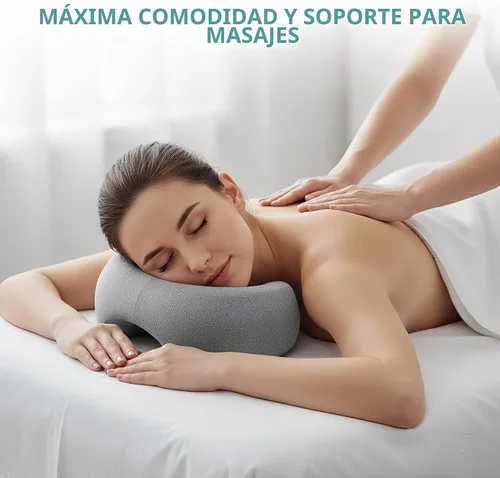 Vista 4 de Almohada facial con tela transpirable para mesa de masaje, cojín de espuma viscoelástica para dormir, reposacabezas para spa, recuperación