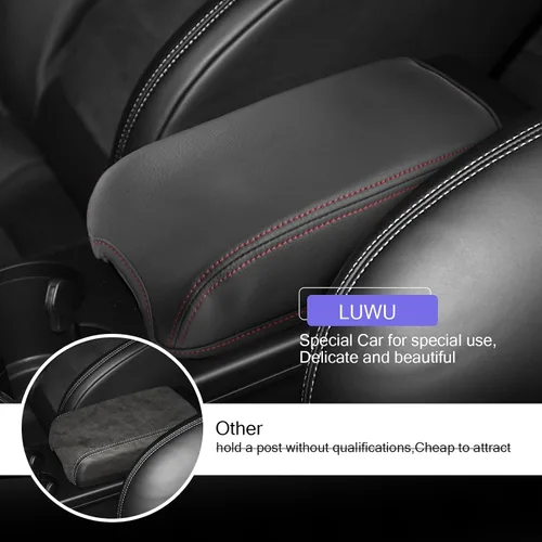 Vista 4 de LUWU Funda para consola central Porsche Macan 2024 2025 compatible con Macan 2015-2020 2021 2022 2023 2024 2025 Accesorios Macan Funda