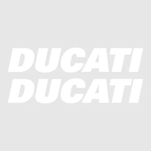 Vista 9 de labelbike - Kit de 2 pegatinas de letras para tanque de motocicleta compatible con Ducati Racing - Color negro