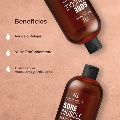 Vista 3 de Botanic Hearth Aceite de masaje Soremuscle - 8 onzas líquidas, paquete de 2