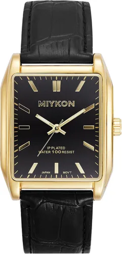 Vista 17 de Miykon Vintage Watches for Men – Classic Tank Square Analog Watch with Genuine Leather Wrist Strap, Mens Dress Watches – Japanese Quartz, Waterproof