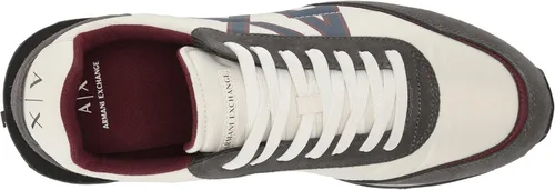 Vista 5 de AX ARMANI EXCHANGE Men's Waffle Tread Leather Logo Sneaker