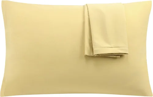 Vista 27 de uxcell Paquete de 2 fundas de almohada de microfibra suave serie 1800 con cremallera estándar (20 x 26 pulgadas), color dorado