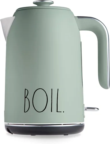 Vista 11 de Rae Dunn Hervidor eléctrico de agua caliente – Cafetera de acero inoxidable, tetera de té, base giratoria, con protección de apagado automático