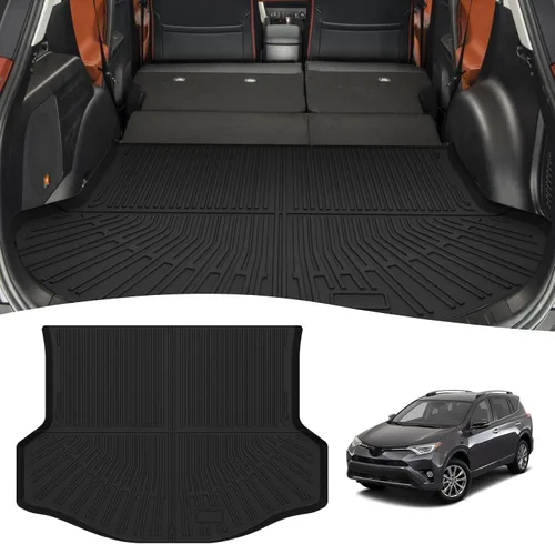 Vista 55 de Forro de carga para Jeep Compass/Patriot 2007-2016 y 2007-2012 Dodge Caliber, alfombras de carga para todo clima para accesorios de Compass