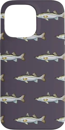 Vista 21 de Grey Snook Pattern Saltwater Fish Case for iPhone 17