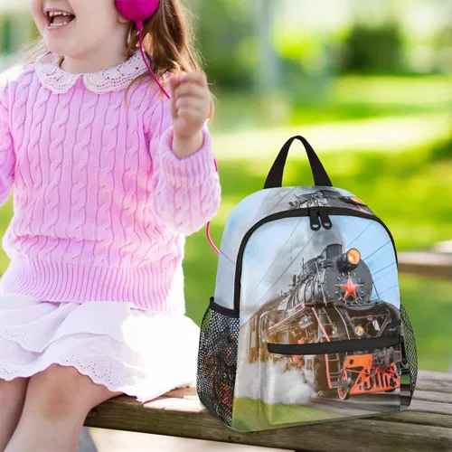 Vista 8 de cfpolar Linda mochila para niños, mini mochila de 12 pulgadas para niños, mochila preescolar, mochila para guardería, jardín de infantes, Steam