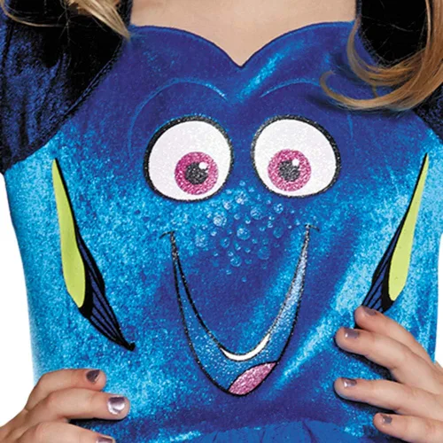 Vista 3 de Disfraz infantil de Dory con tutú de la pleícula Buscando a Dory de DinseyPixar Azul
