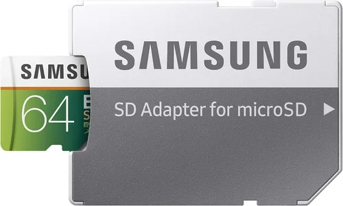 Vista 3 de Samsung 64 GB, 100 MB/s (U3) MicroSD EVO Select Tarjeta de memoria con adaptador (MB-ME64GA/AM)