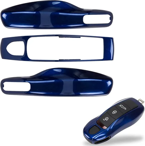 Vista 12 de Funda de llavero pintada de 3 piezas de repuesto - Compatible con llavero Porsche, MK1 (Gris Ágata)