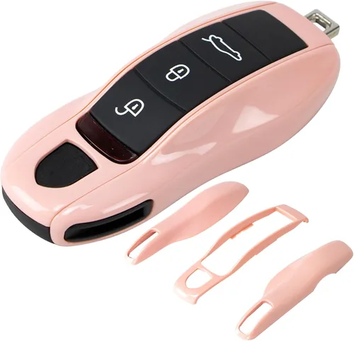 Vista 11 de AeroBon Funda pintada de 3 piezas para llavero compatible con reemplazo de carcasa de llave Porsche (MK1, gris ágata) Also fits 911 718 Boxster