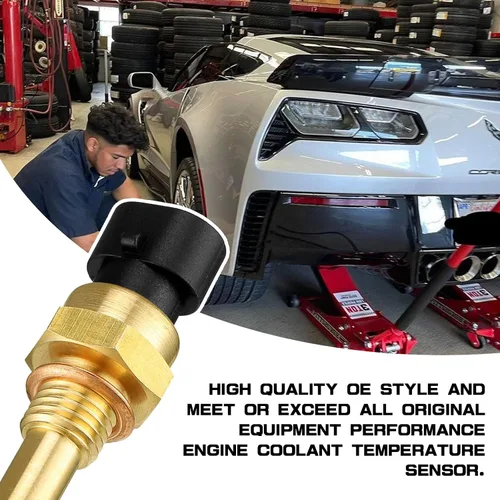 Vista 5 de 1 PC Sensor de temperatura del refrigerante del motor, Sensor de temperatura ECT Compatible con Chevy GMC Cadillac Buick, Reemplazo OEM#12608814
