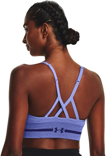 Vista 8 de Under Armour - Brasier largo y sin costuras de bajo impacto para mujer