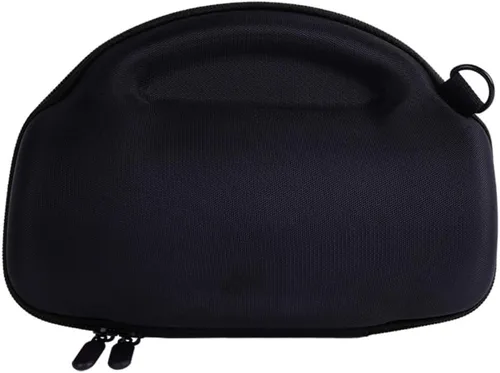 Vista 4 de Estuche rígido para JBL Charge 6, altavoz portátil Bluetooth impermeable compacto bolsa de almacenamiento de accesorios, 9.6 x 6.3 x 4.3 in (negro)