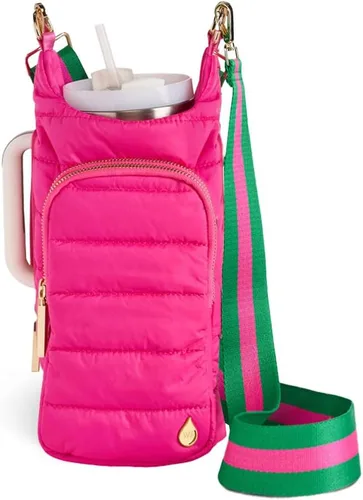 Vista 16 de WanderFull® Ranura con cremallera original HydroBag® HANDLE™ para mango, soporte para botella de agua cruzado manos libres y accesorios para vasos