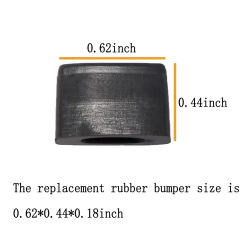 Vista 2 de Parachoques de goma de repuesto para placa Power XL Crisper, 8 puntas de goma de silicona para freidora, accesorios de piezas de repuesto