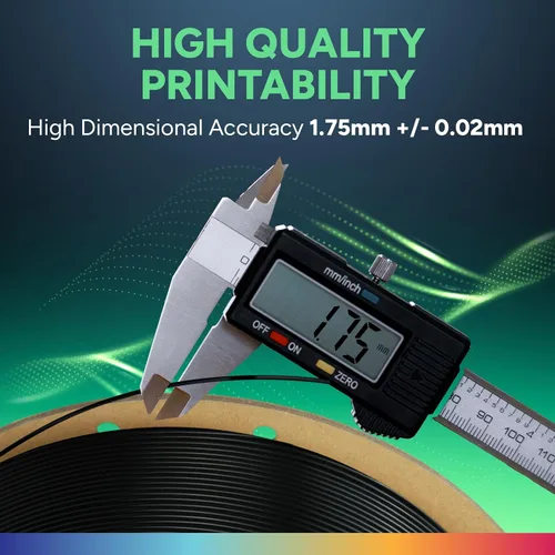 Vista 4 de OVERTURE - Filamento de TPU de 1/16 pulgadas, rollo flexible de poliuretano termoplástico, impresora 3D suave, 95A, carrete de 2.2 libras, precisión