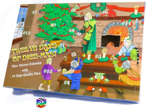 Vista 5 de Calendario de Adviento de Navidad: Doce días de Dice-Mas