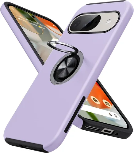Vista 62 de JAME Funda delgada para Google Pixel 7 Pro, soporte de anillo a prueba de Azul