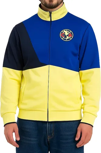Vista 8 de Icon Sports Chaqueta deportiva de fútbol con licencia oficial de Club America, unisex para adultos