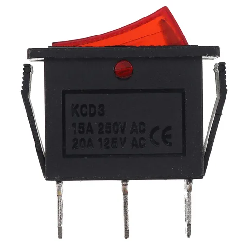 Vista 3 de Paquete de 2 interruptores basculantes 120927-24 de 120 voltios iluminados para chimeneas eléctricas FMI Desa