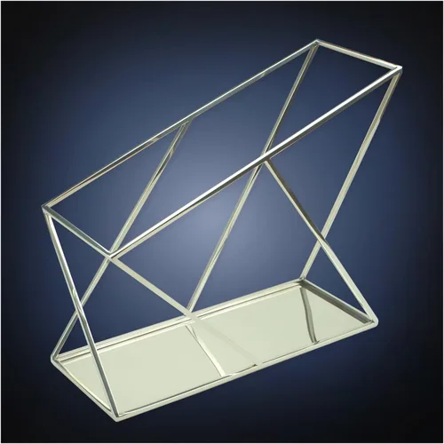 Vista 2 de Modern Art Magazine Holder mr114 - Soporte para archivos, libro de periódico, folleto, organizador de caja, cesta de regalo de Navidad y Acción