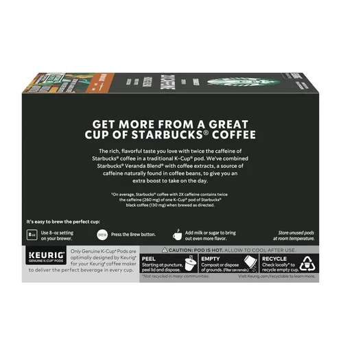 Vista 7 de Starbucks K-Tazas de café con 2 x cafeína Cápsulas de café para cafeína Keurig 6 cajas (60 cápsulas)