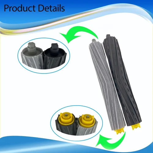 Vista 6 de Juego de 2 cepillos de repuesto compatibles con iRobot Roomba 800 900 Series 805 860 870 871 880 890 960 980 980 985 891 960 961 964 980 981 Robot