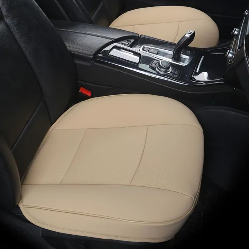 Vista 12 de Funda de asiento delantero de automóvil de piel sintética de lujo, para la mayoría de sedanes y SUV, asiento individual sin respaldo, 1 unidad