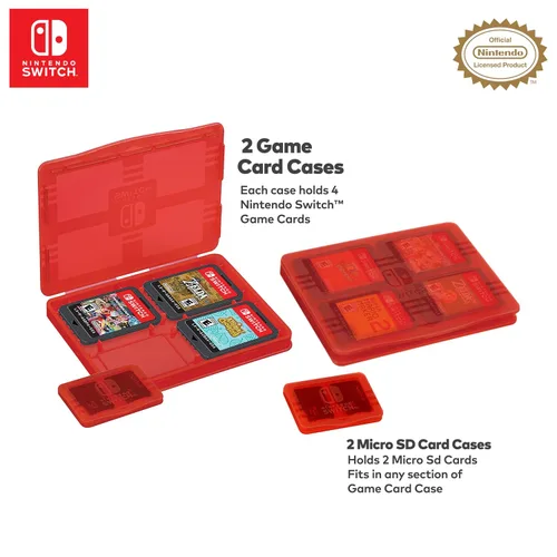 Vista 7 de Game Traveler Nintendo Switch Animal Crossing Case - Holds Switch OLED, Switch or Switch Lite, Adjustable Viewing Stand & Bonus Game Cases, Deluxe