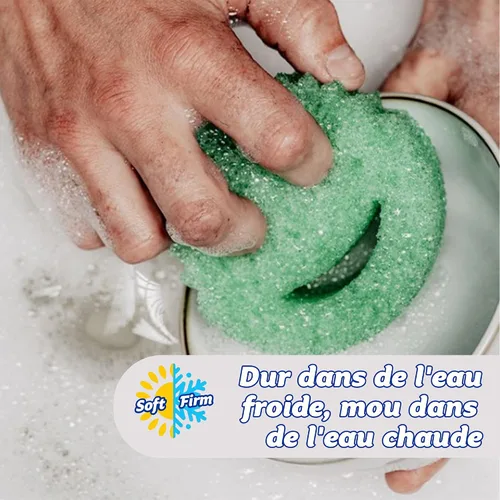 Vista 3 de Scrub Daddy Colores: limpieza con código de color, FlexTexture, suave en agua tibia, firme en frío, limpieza profunda, apto para lavavajillas