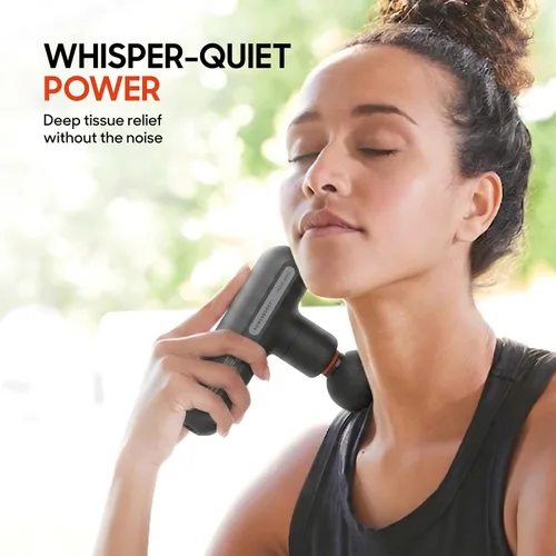 Vista 3 de Sharper Image Powerboost Move Aero [nueva versión 2026] Mini pistola de masaje de percusión de tejido profundo, herramienta de masaje