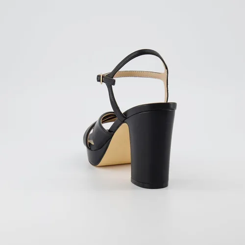 Vista 5 de CUSHIONAIRE Sandalia de vestir con plataforma Mood para mujer + espuma viscoelástica y anchos disponibles